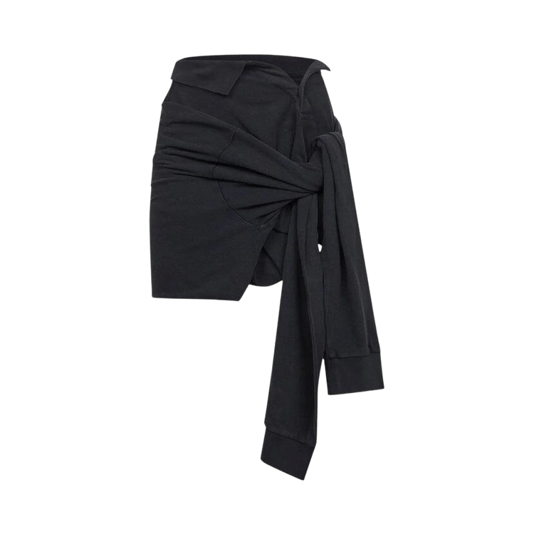 Balenciaga Knotted Polo Skirt 'Faded Washed Black'