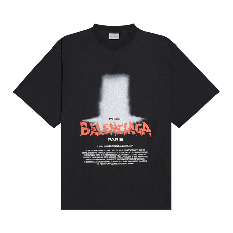 Balenciaga Oversized T-Shirt 'Black'