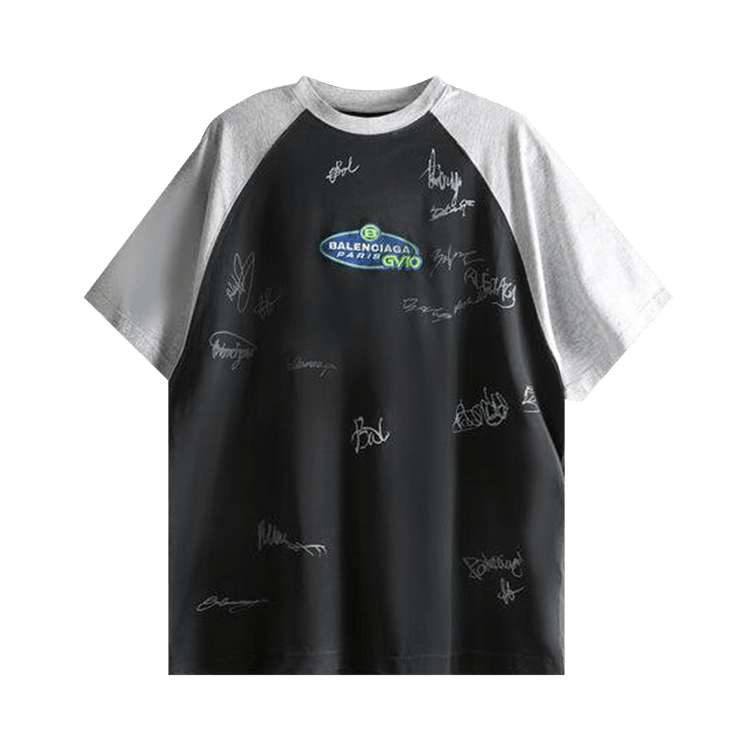 Balenciaga Raglan Oversized T-Shirt 'Faded Washed Black'