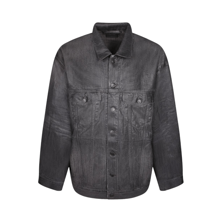 Balenciaga Oversized Jacket 'Light Heather Grey/Yellow'