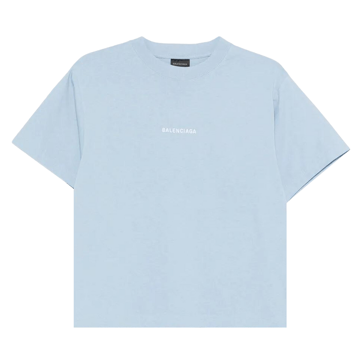 Balenciaga Medium Fit T-Shirt 'Light Blue/White'