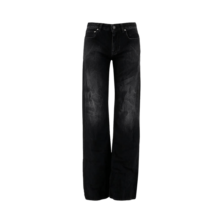 Balenciaga Wide Leg Pants 'Black Fade Out'