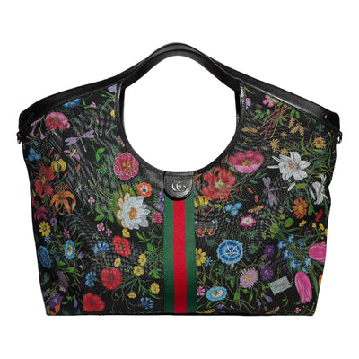 (WMNS) Gucci Giglio Flora Large Tote Bag 'Black Multicolor'
