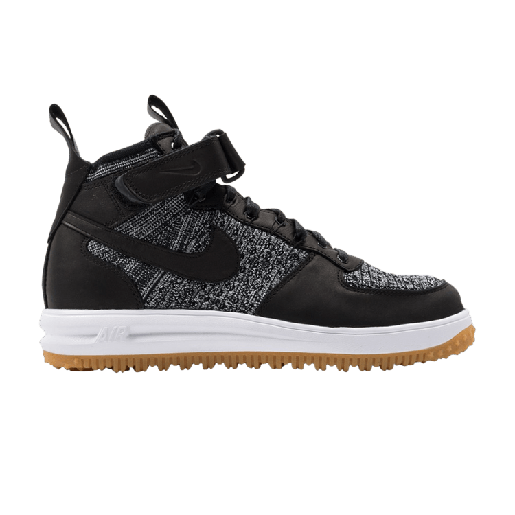 Nike Lunar Force 1 Flyknit Workboot 'Black White'