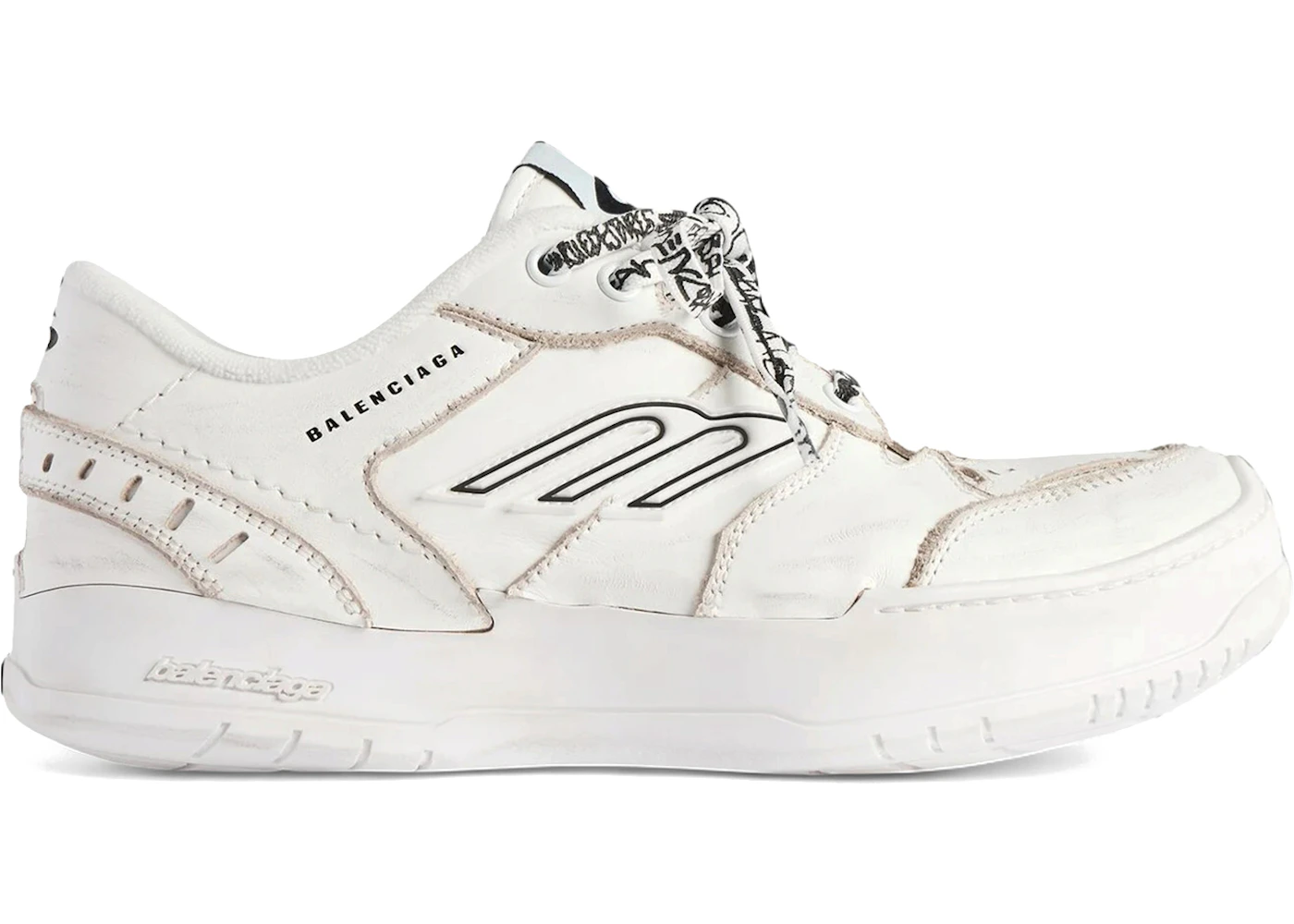 Balenciaga Hamptons Platform Sneaker White (Women's)