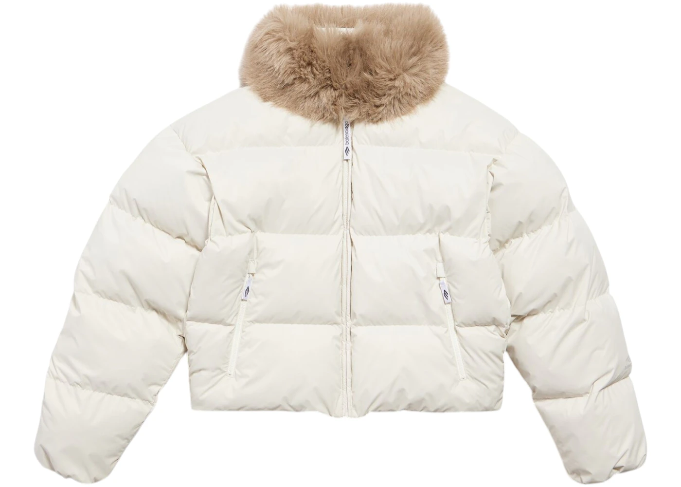 Balenciaga Women's Ski Puffer Jacket Chalky White