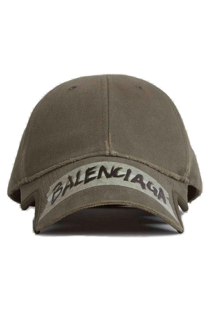 Balenciaga Masking Tape Distressed Baseball Cap