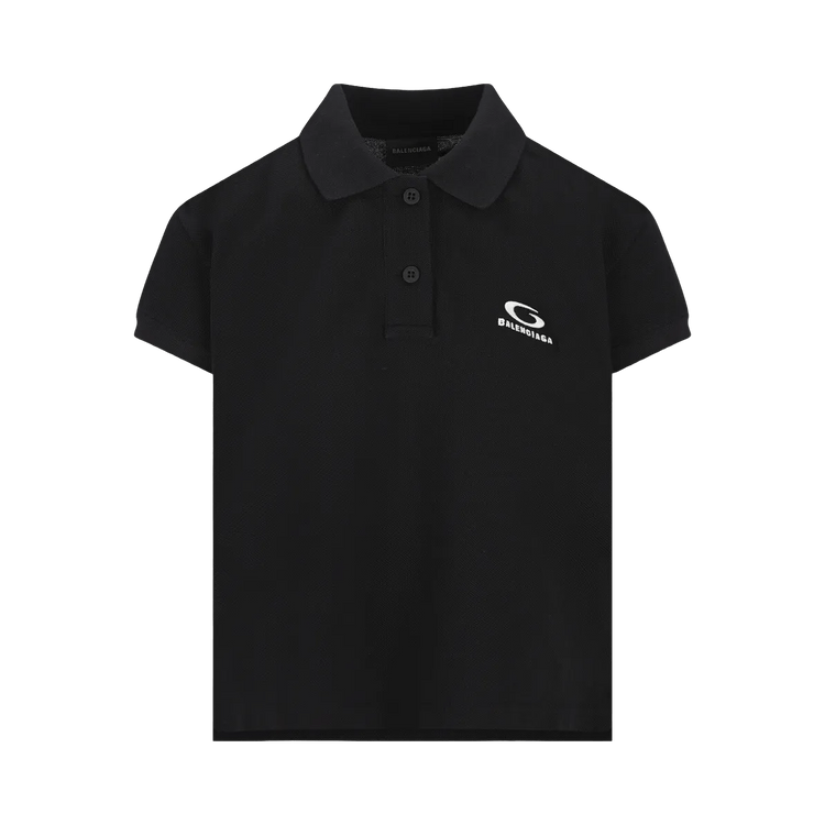 Balenciaga Short-Sleeve Polo T-Shirt 'Black/White'