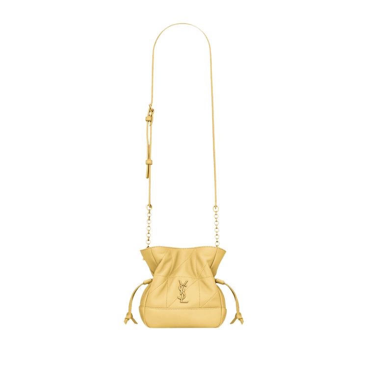 Saint Laurent Medium Pouch Bag 'Soft Lemon'