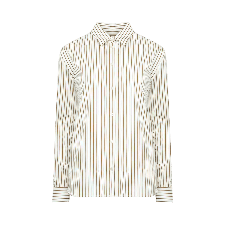 Saint Laurent Avec Broderie 'Craie/Kaki Dore'