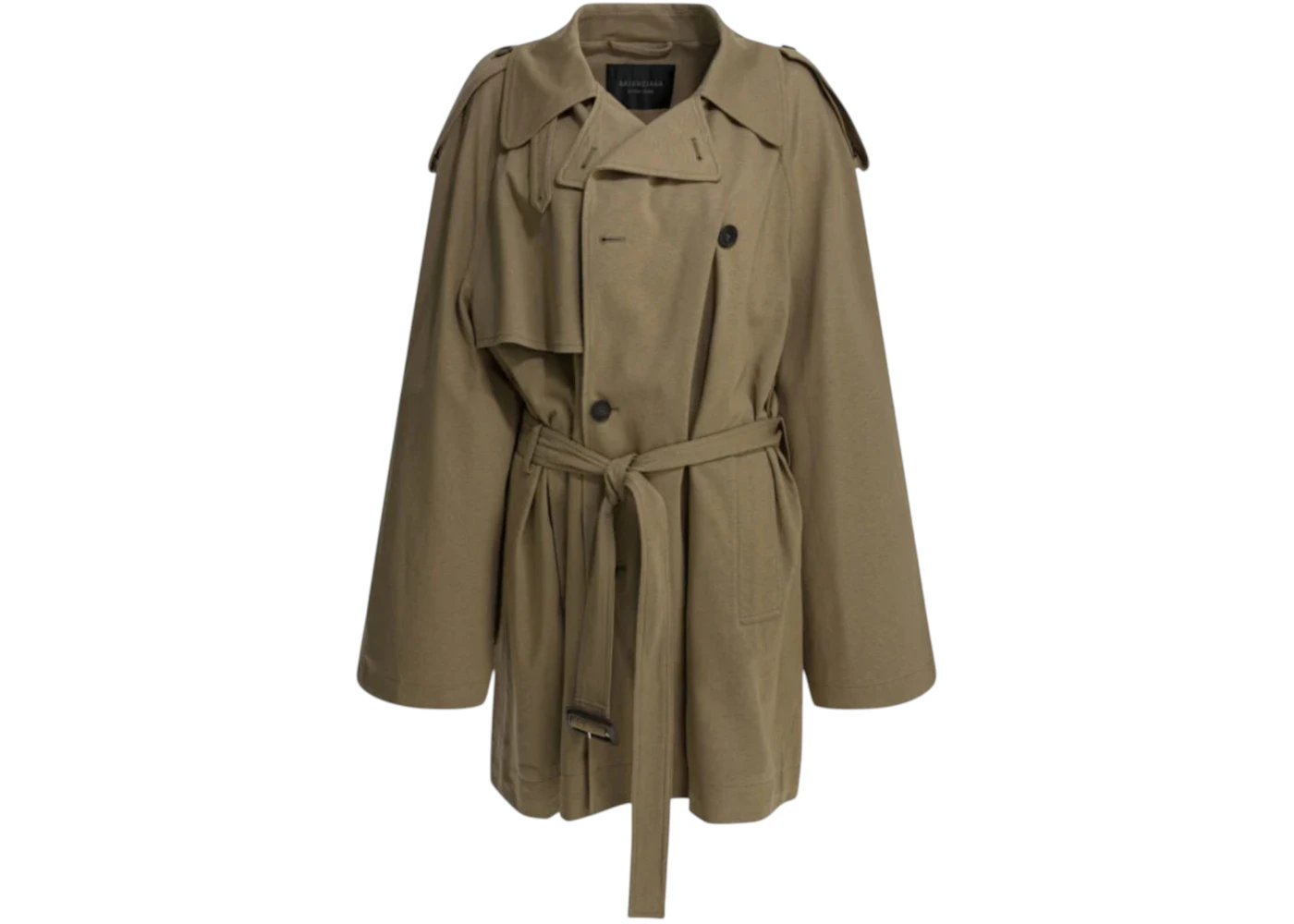 Balenciaga Short Trench in Explorer Coat Beige