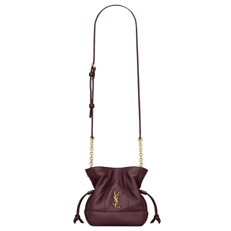 Saint Laurent Medium Pouch Bag 'Hot Wine'