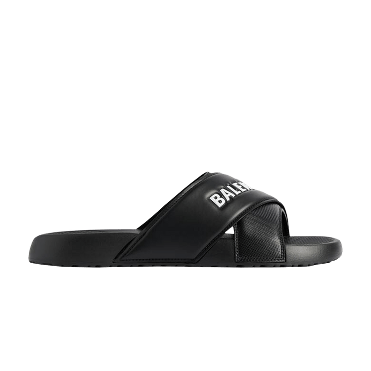 Balenciaga Sporty Pool Slide Sandal 'Black White'