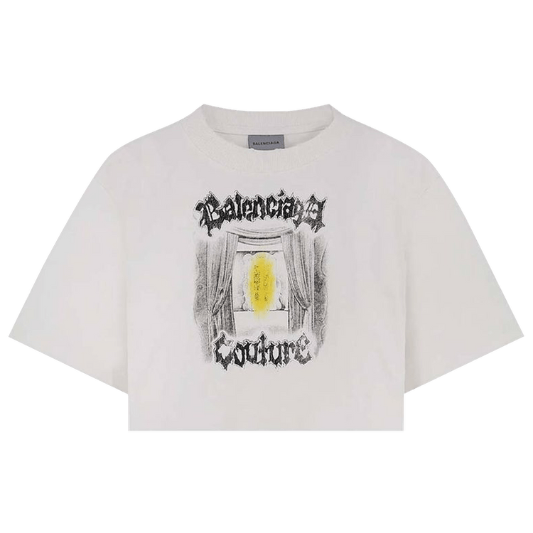 Balenciaga Cropped T-Shirt 'White'