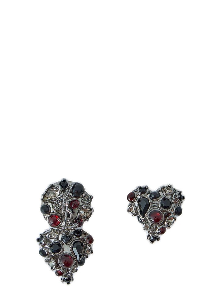 Saint Laurent Mini Favorite Heart Earrings