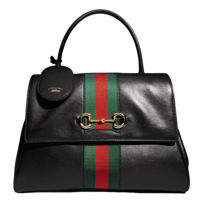(WMNS) Gucci Paparazzo Medium Top Handle Bag 'Black'