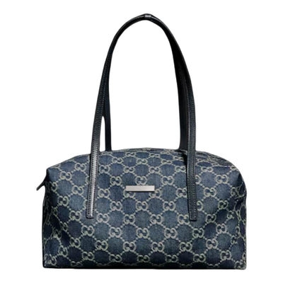 (WMNS) Gucci Melrose Medium Boston Bag 'Dark Blue'