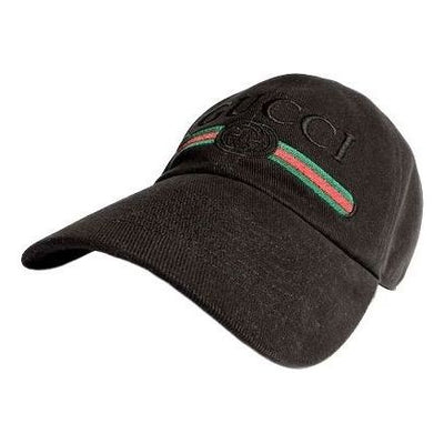 Gucci Cotton Baseball Hat with Embroidery 'Black'
