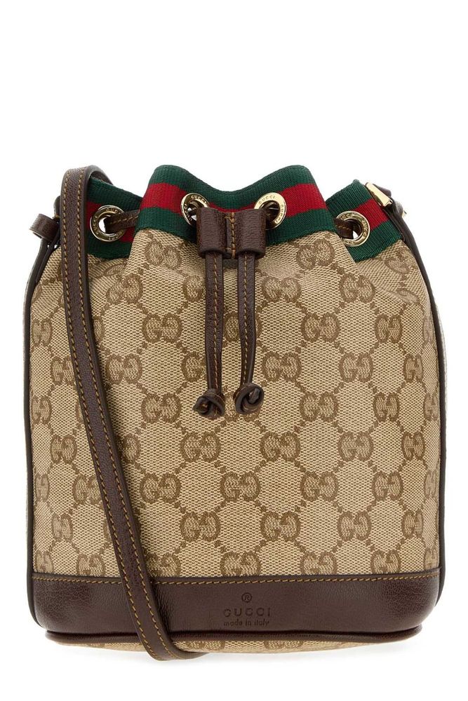 Gucci Web Detailed Mini Bucket Bag