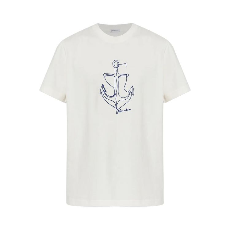 Moncler Anchor Prints T-Shirt 'Gardenia'