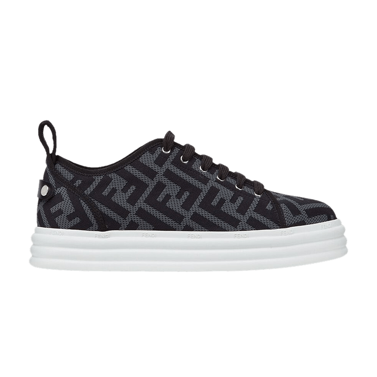 Fendi Wmns FF Motif Rise Fabric Platform 'Charcoal'