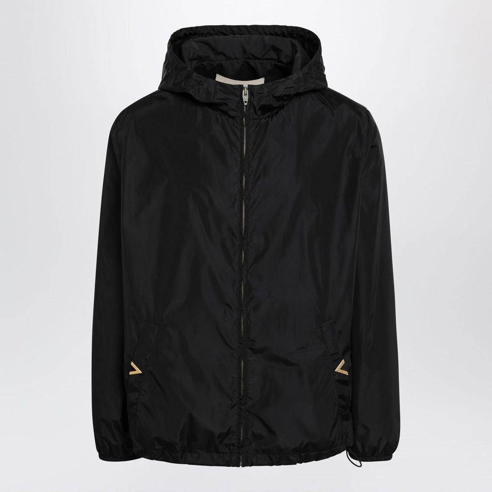 Valentino Zip-Up Hooded Jacket