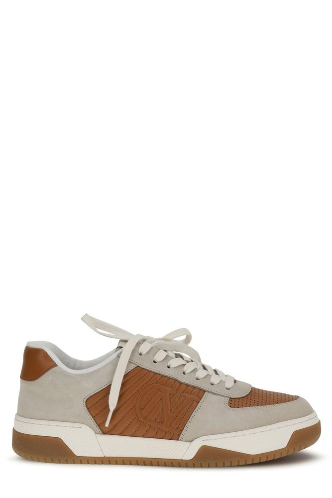 Valentino VLogo Signature Round Toe Lace-Up Sneakers