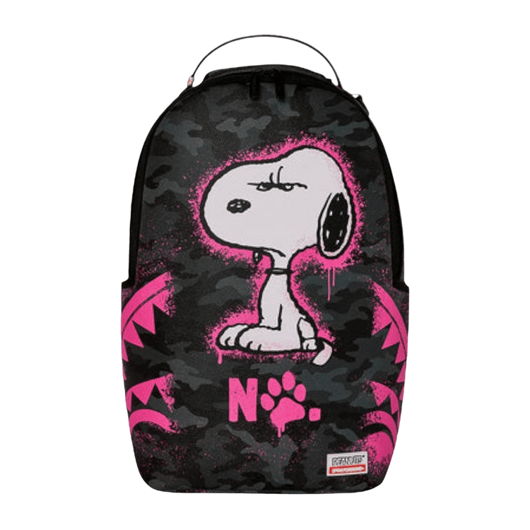 Sprayground Snoopy Pink Stencil Backpack 'Black/Pink'