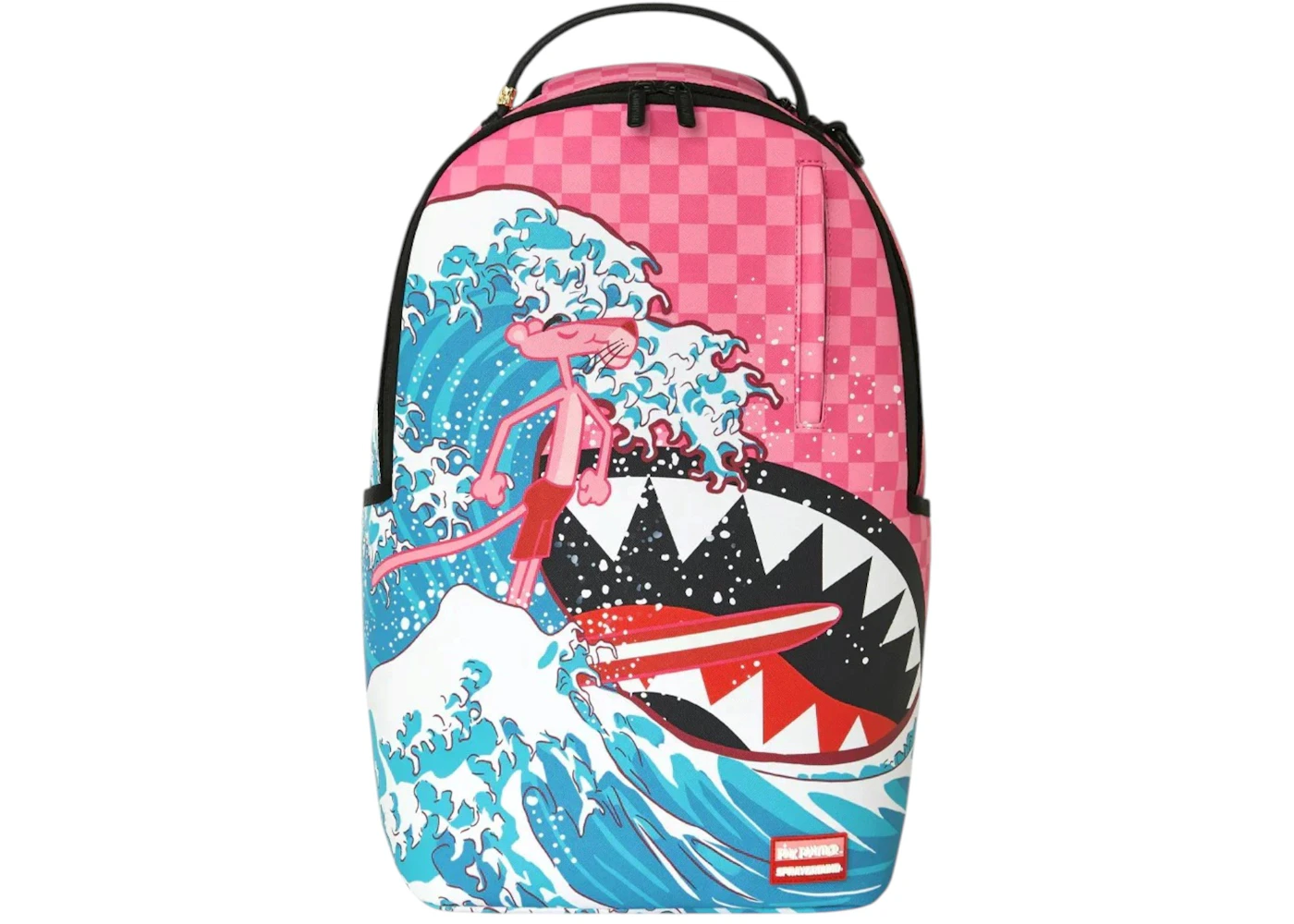 Sprayground Pink Panther Surf Backpack Sky Blue/Pink