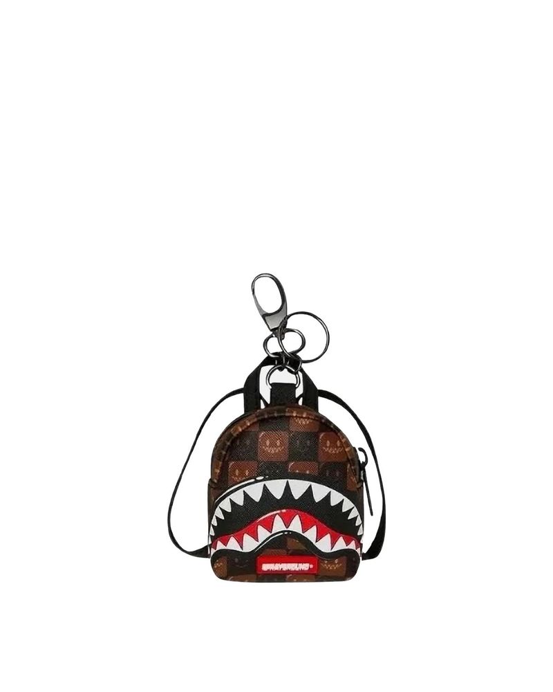 Sprayground Sharks In Paris Mini Backpack Keychain