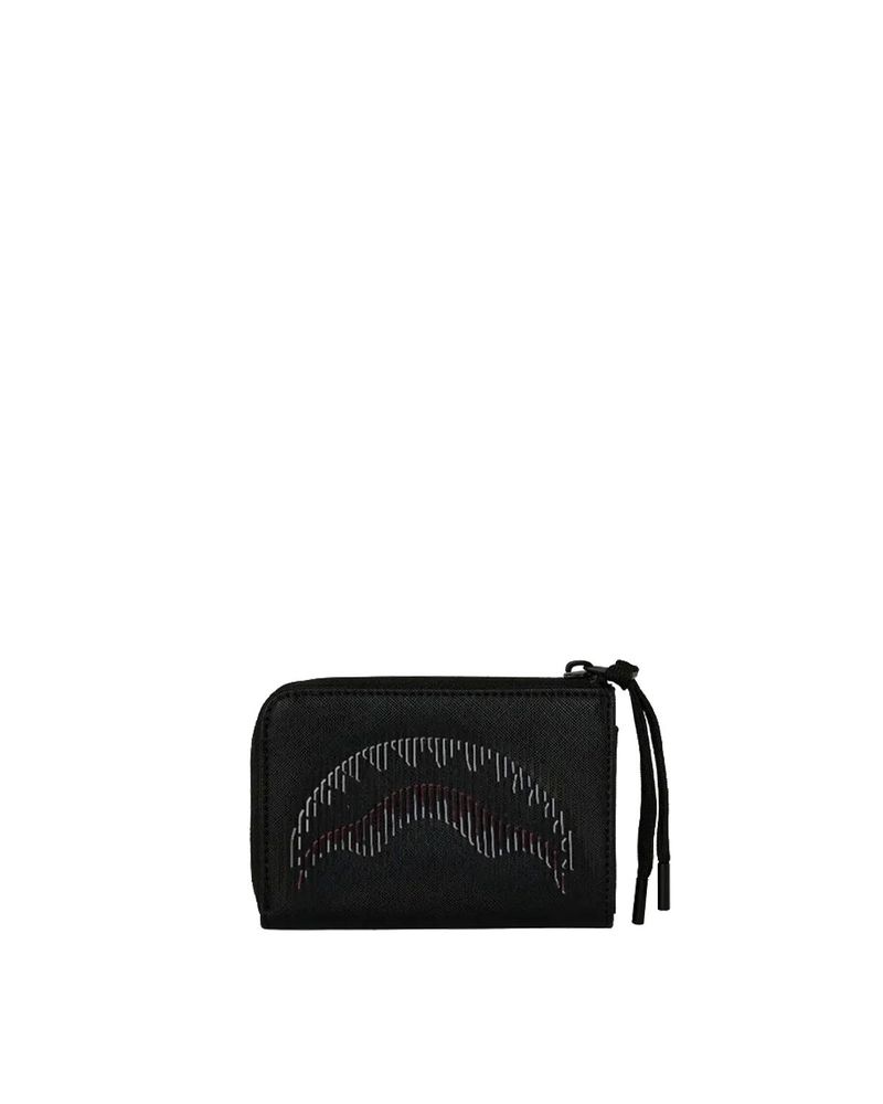 Sprayground Disappearing Shark Zip-Around Wallet