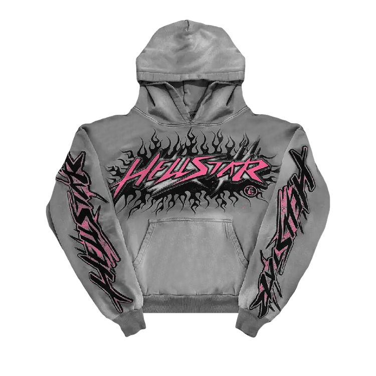 Hellstar Future Flame Hoodie 'Grey'