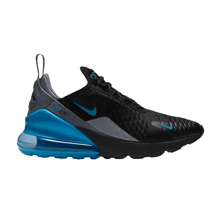 Nike Air Max 270 GS 'Black Smoke Grey Light Current Blue'