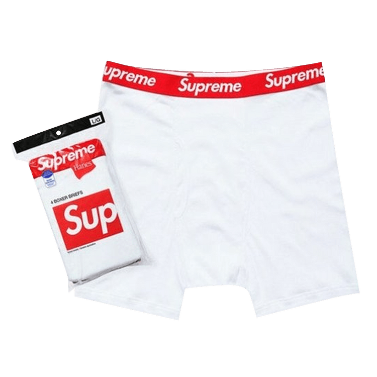 Supreme x Hanes Boxer Briefs (4 Pack) 'White'