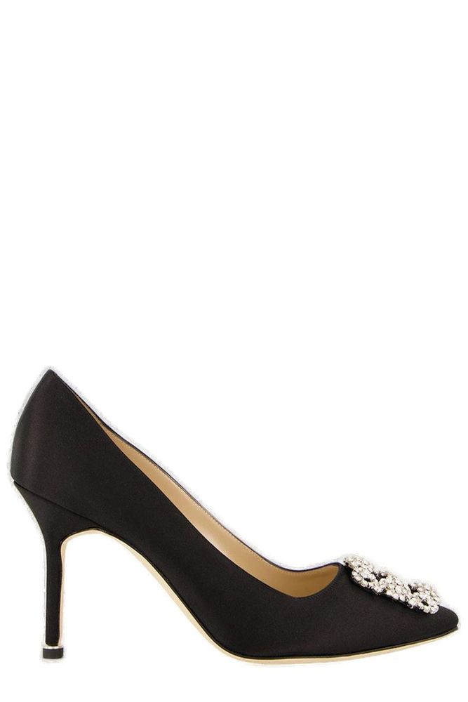 Manolo Blahnik Hangisi Buckle Pumps