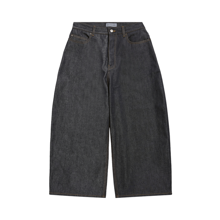 Balenciaga Round Fit Jeans 'Raw Indigo'
