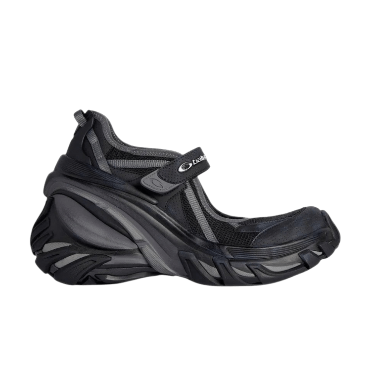 Balenciaga Wmns Hydra Mary Jane Slip-On Sneakers 'Black Dark Grey'