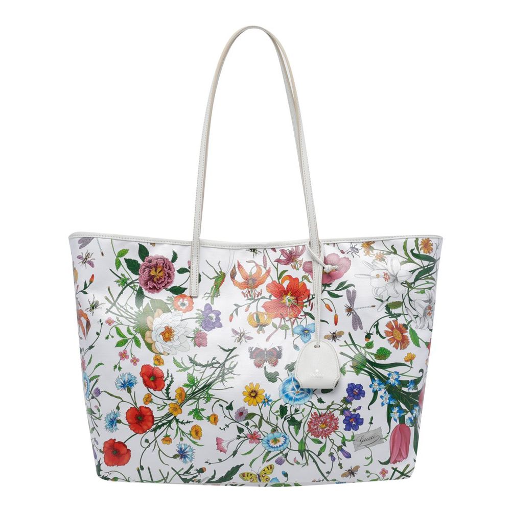 Gucci Floral Print Tote Bag