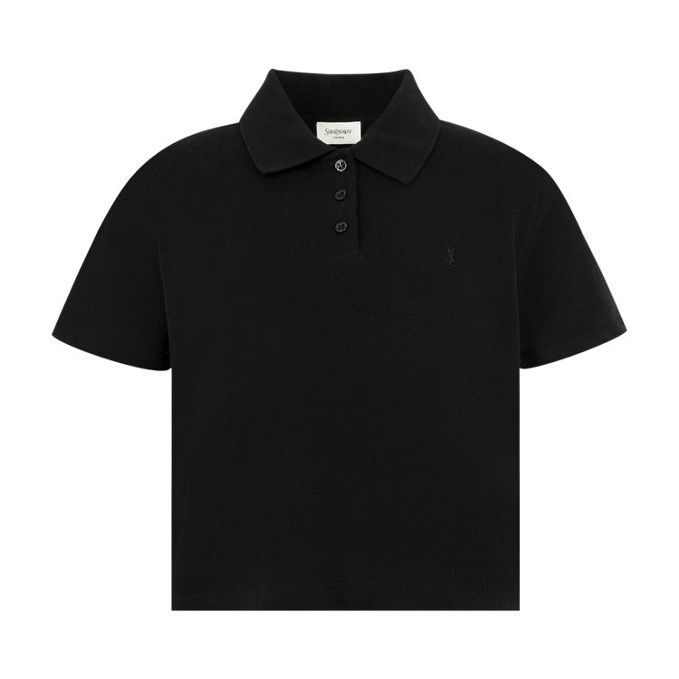 Saint Laurent Petit Polo Broderie 'Noir'