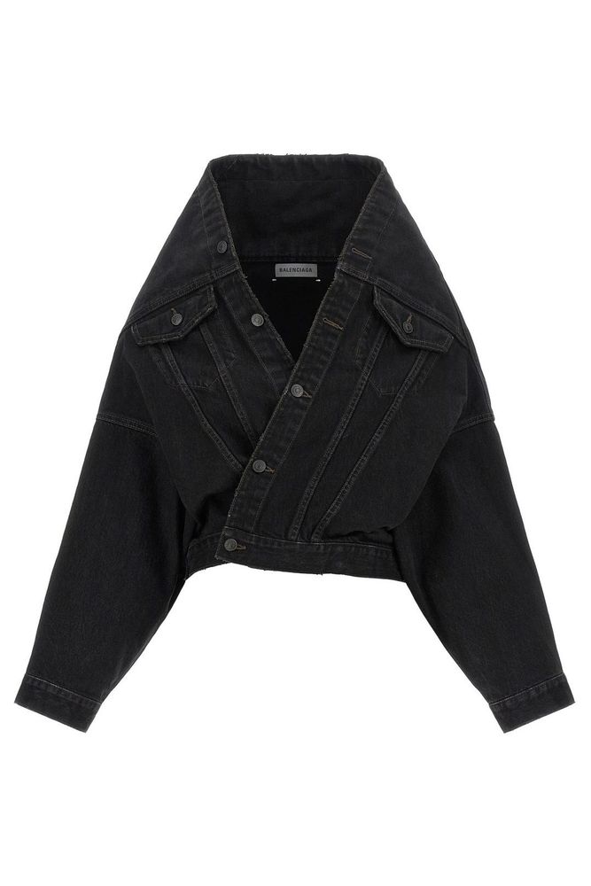 Balenciaga Wrap Denim Jacket