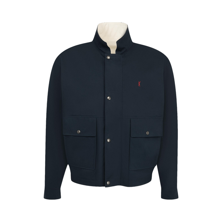 Saint Laurent Reversible Blouson 'Navy/Ecru'
