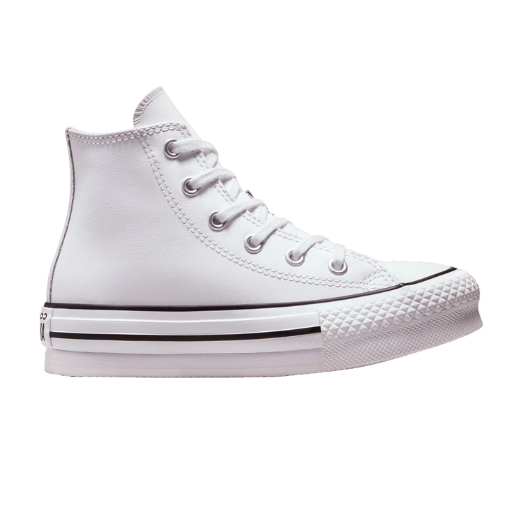 Converse Chuck Taylor All Star Lift Platform Leather High Kids 'White Natural Ivory'