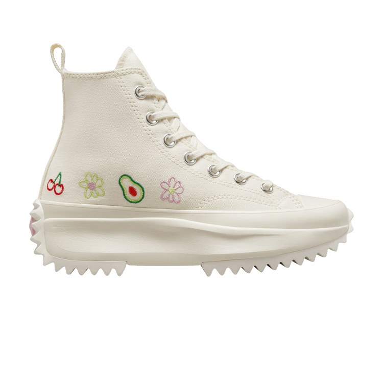 Converse Run Star Hike Platform High 'Embroidered Fruits & Florals'