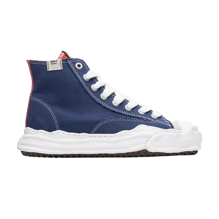 Maison Mihara Yasuhiro Hank OG Sole Canvas High 'Navy Beige Mismatched'