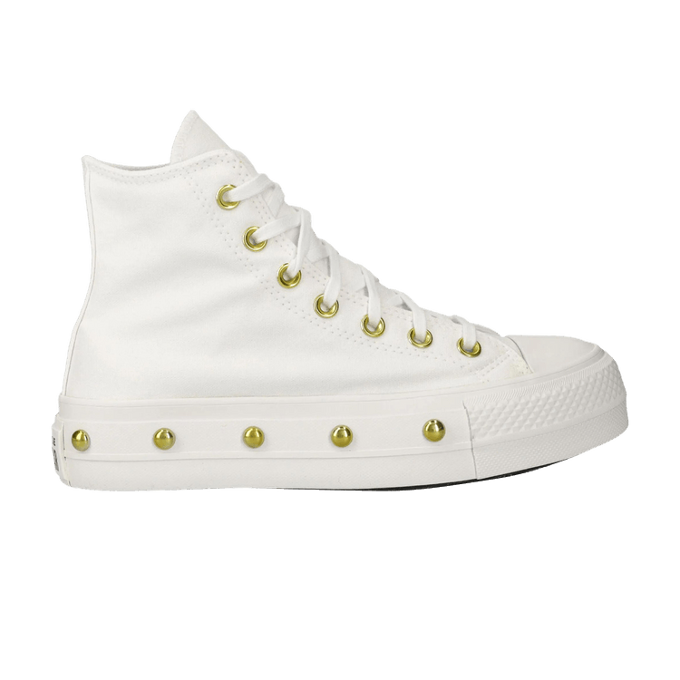 Converse Wmns Chuck Taylor All Star Studded Lift Platform 'White Gold'