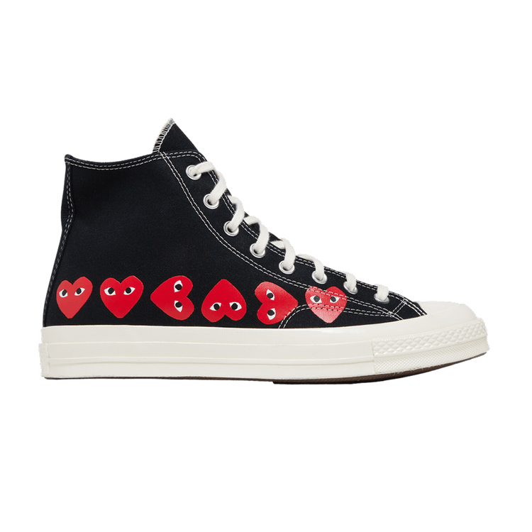 Comme des Garçons PLAY x Converse Chuck 70 High 'Multi Heart - Black'