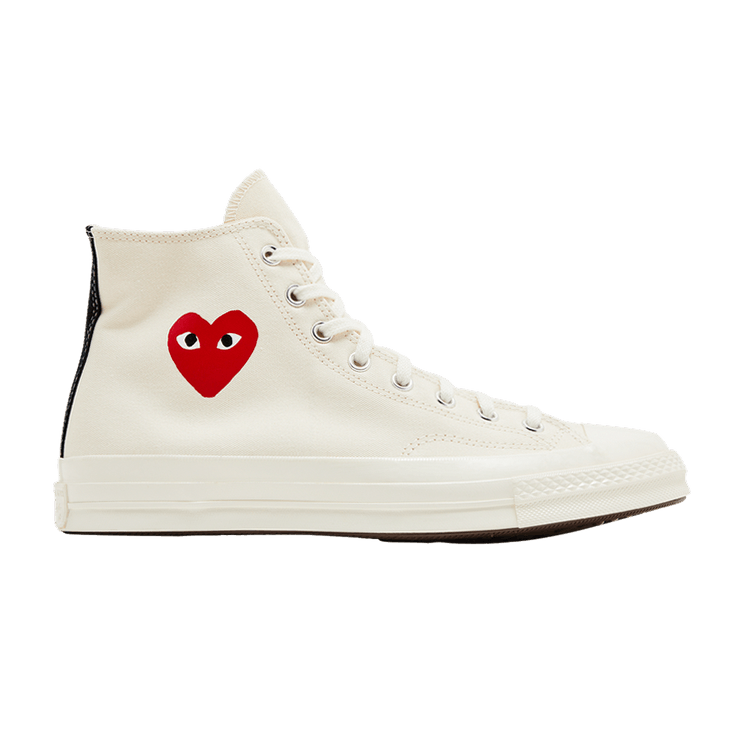 Comme des Garçons PLAY x Converse Chuck 70 High 'Single Heart - Milk'