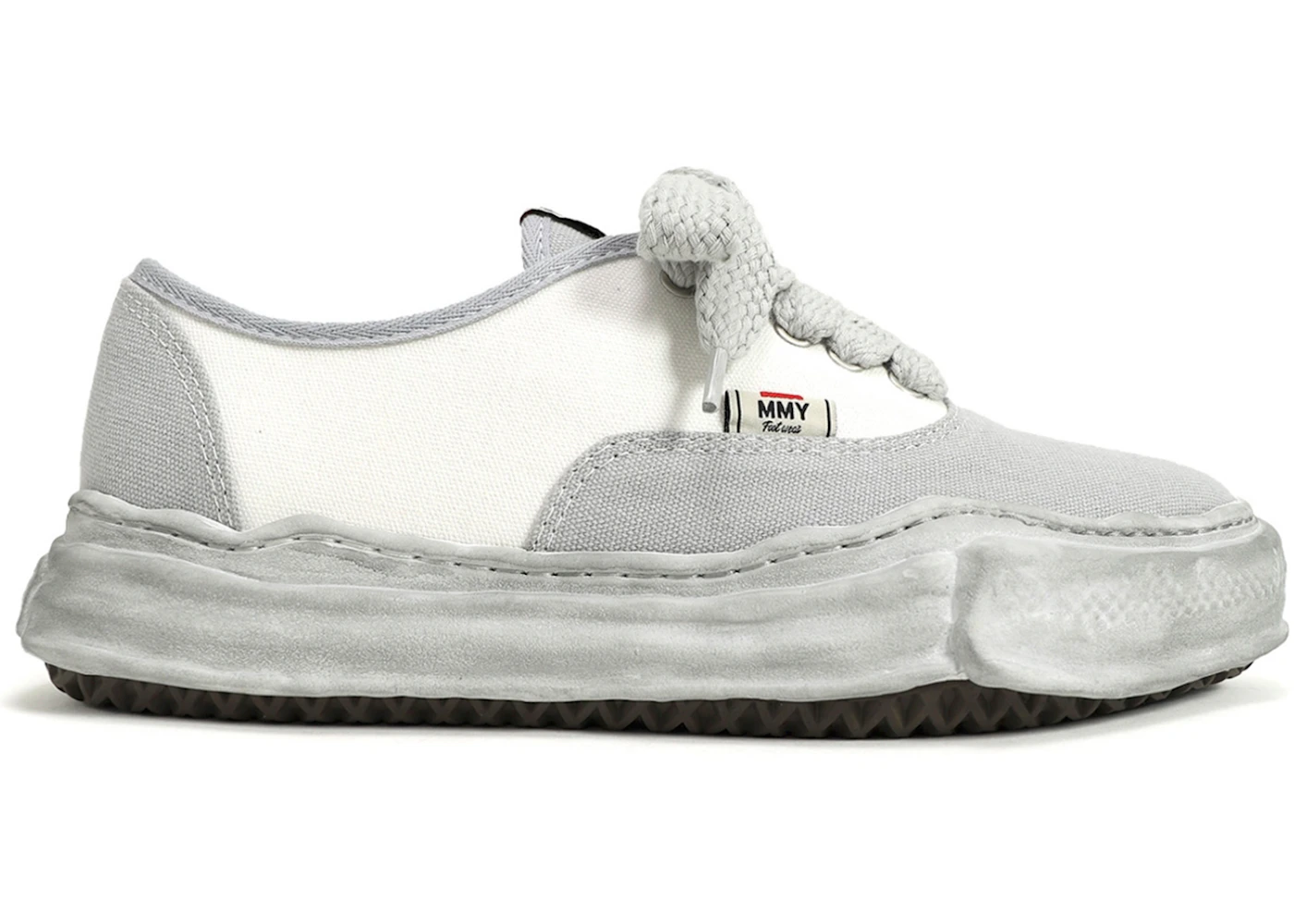 Maison Mihara Yasuhiro Baker OG Sole Over Dyed Canvas Low White