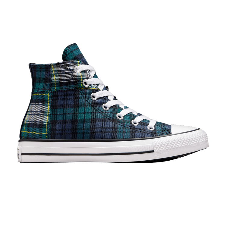 Converse Chuck Taylor All Star High GS 'Plaid - Dragon Scale Green'