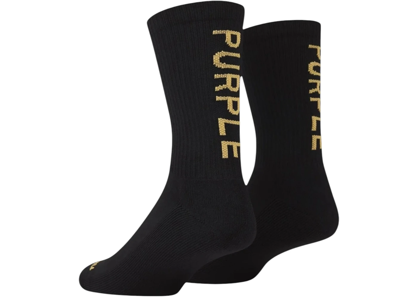 Purple Brand A1001-CCBY224 Core Crew Sock Black